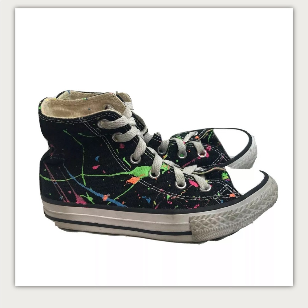 Converse All Star Paint Splatter Shoes Size 11.5